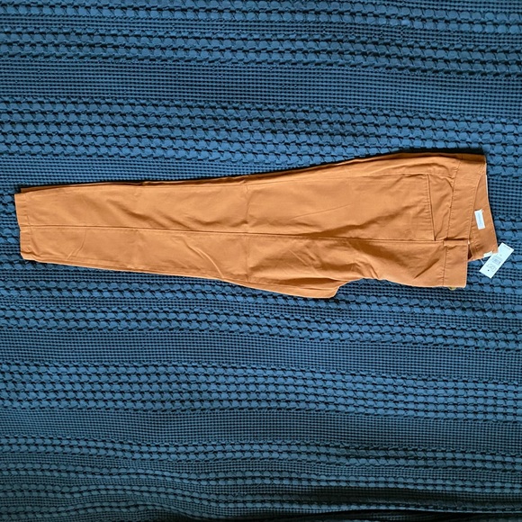 Loft Outlet Skinny Ankle Mid Rise Pants in Burnt Orange - Picture 2 of 7